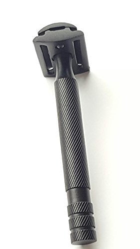 Premium satin black safety razor with industry-leading head for a close shave.