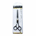 Premium 440C stainless steel texturizing shears for salon use.