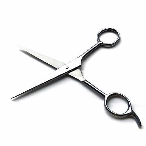 High-quality stainless steel hair shears with a rust-resistant finish.