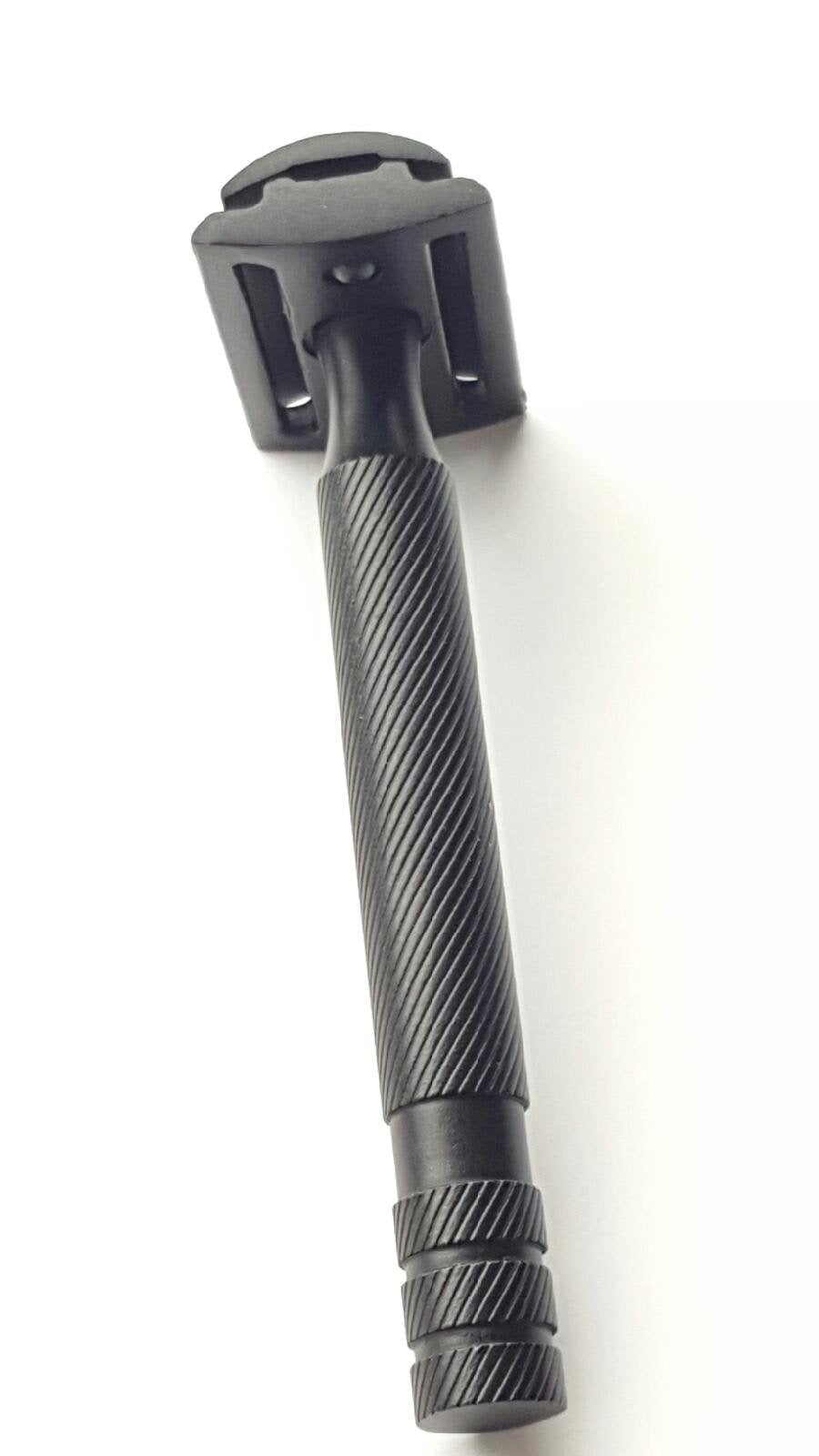 BBNY and Co Jet Black Elegant Double Edged Safety Razor for men and women.