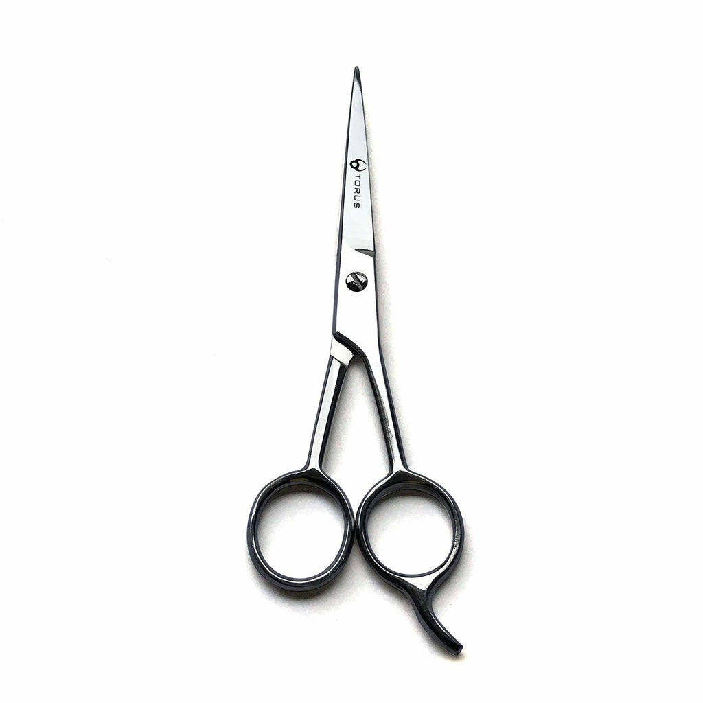 TORUS hair cutting shears showing the precision heat-resistant blades.