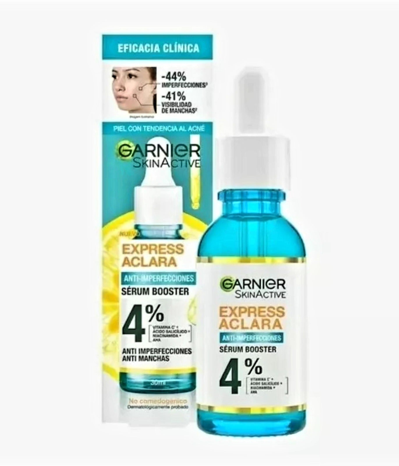 Anti-dark spot treatment serum by Garnier for a brighter complexion.