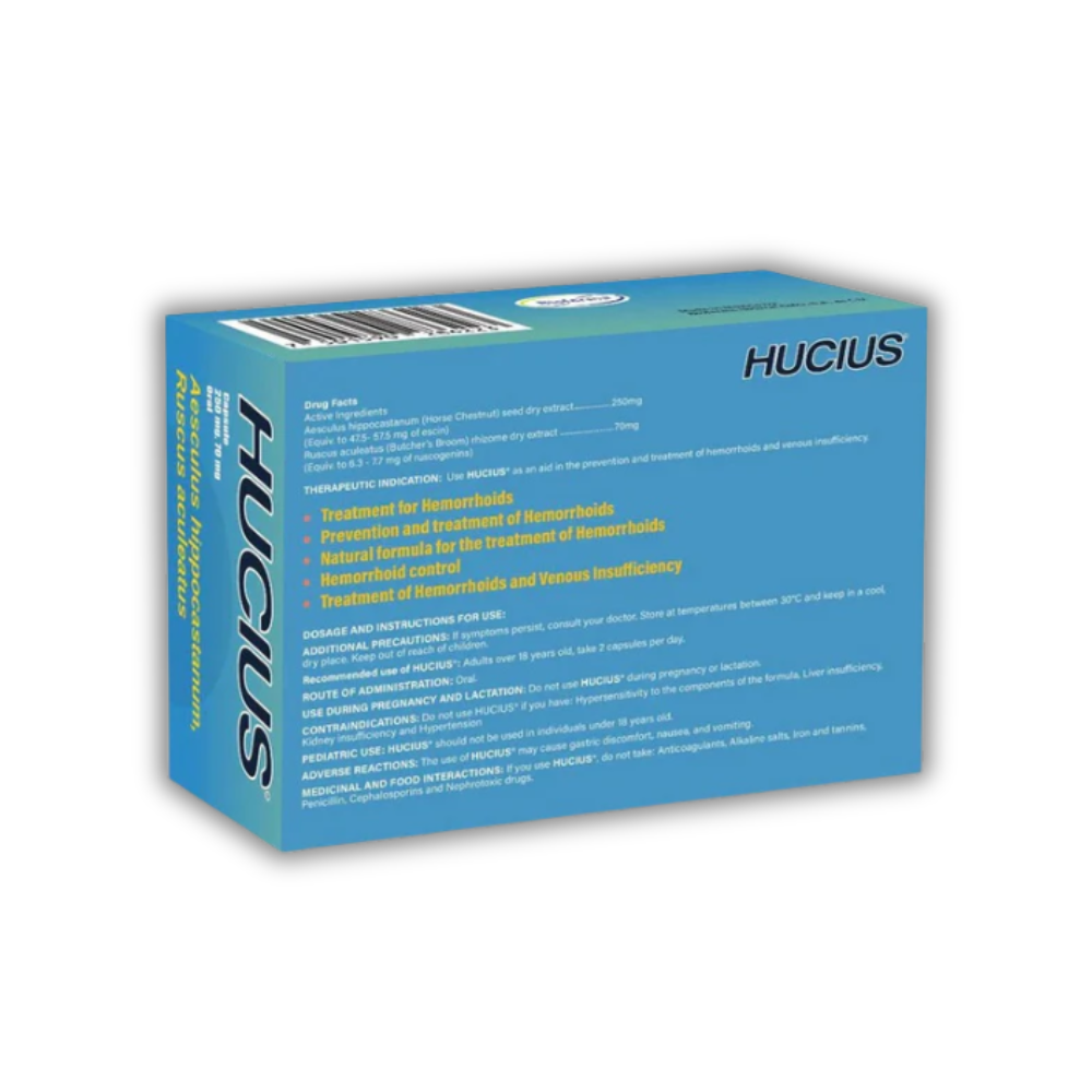 HUCIUS Hemorrhoid Herbal Support Capsules