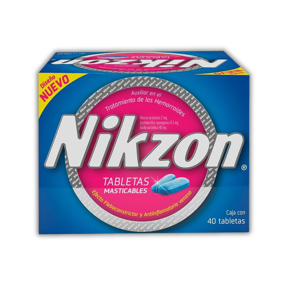 Nikzon Hemorrhoid Chewable Tablets 2 Pack 180 Count