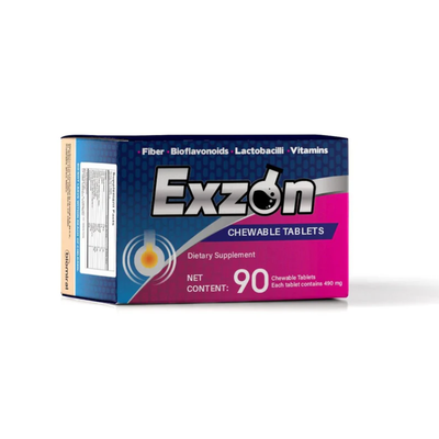 Exzon Digestive Support Chewable Tablets 90 Count
