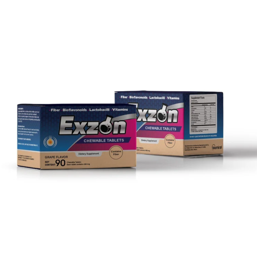 Exzon Digestive Support Chewable Tablets 90 Count