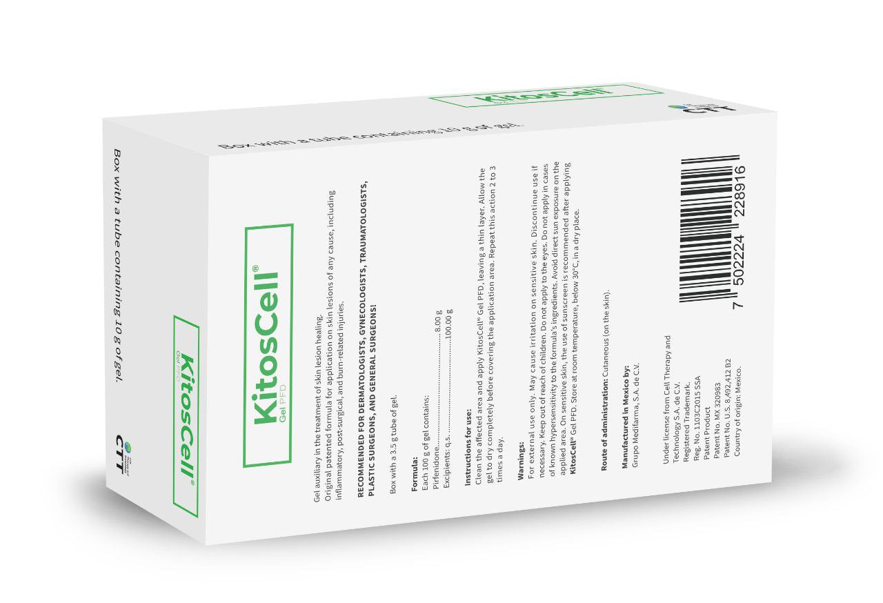 cream kitos-cell ayuda en la curación de lesiones cutáneas made in mexico (verde, 10g)